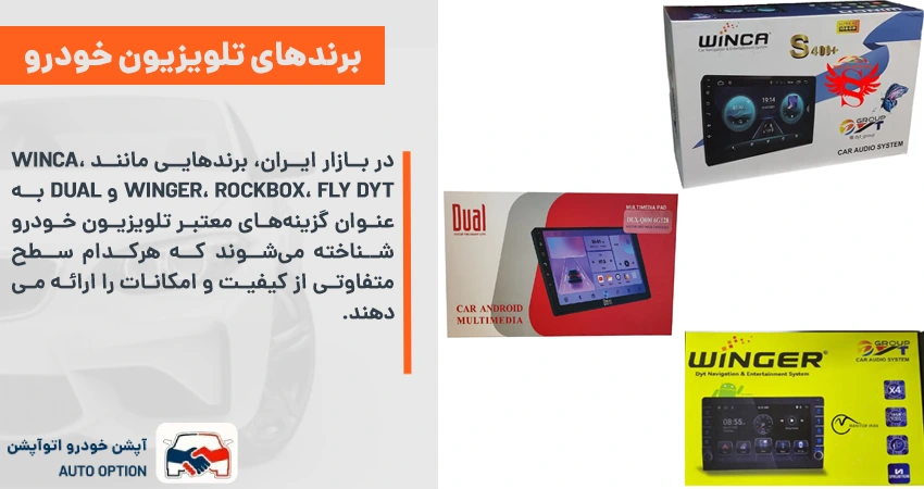 بهترین برندهای تلویزیون خودرو در بازار ایران