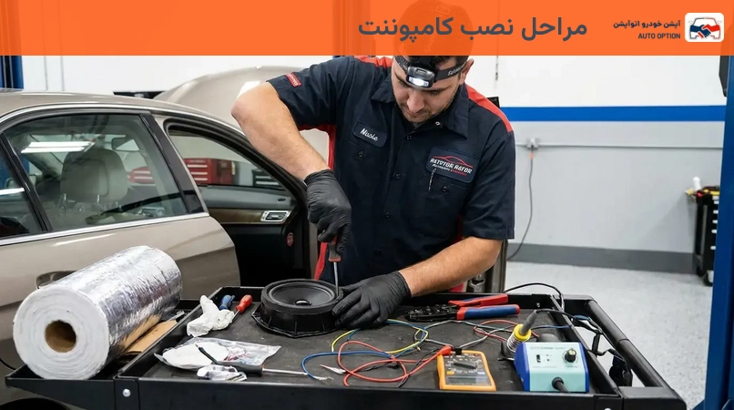 مراحل نصب کامپوننت